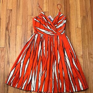 Steve Madden Orange and White Striped Dress